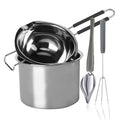 Stainless Steel Double Boiler Melting Pot, Double Boilers for Stove Top - size: 1.3 Quarts
