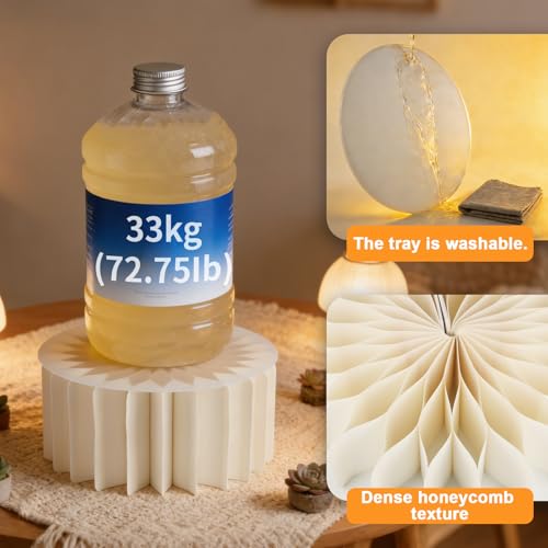 6 Pack Beige Foldable Paper Buffet Risers - Display Stands with Acrylic Top