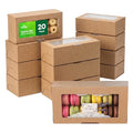 20 Pcs Cookie boxes with window, 7.87×3.15×2.36 Inches - size: 7.87" × 3.15" × 2.36"