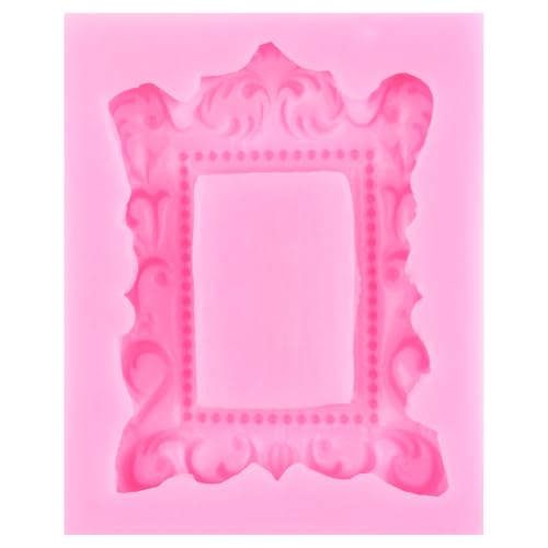 Mujiang Photo Frame Fondant Molds Picture Frames Silicone Mold Set Of 4 - color: Style B