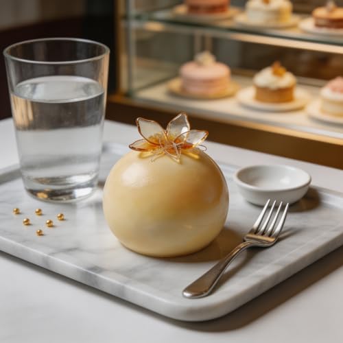 Sphere Silicone Mold for Baking Mousse Cake, 8-Cavity - color: White (Sphere)