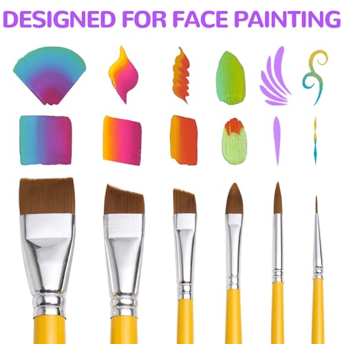 Face Painting Kit, 240g Split Cake Face Paint, Water Activated