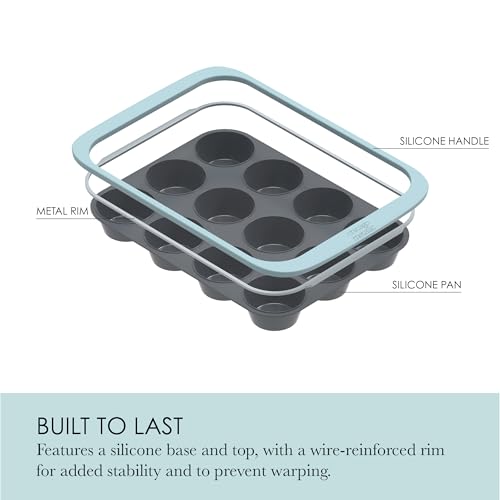 Chicago Metallic 12-Cup Silicone Muffin Pan - 10.43 Inch - style: 12 Cup Muffin Pan