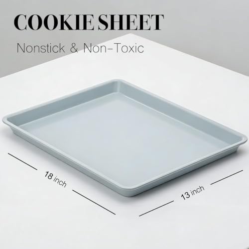 Ceramic Baking Sheet, Cookie Sheets for Baking 18x13" - size: baking sheet 18x13"
