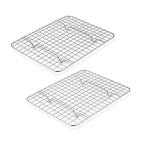 P&P CHEF 9.75 Inch Stainless Steel Cooling Baking Rack Set of 2 - size: 9.75 Inch