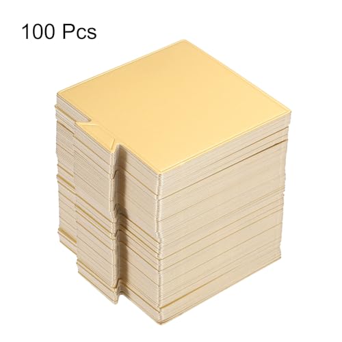 uxcell Mini Cake Boards, Grease Proof 7.2 x 7.2 cm/2.8 x 2.8" Gold 100pcs - color: Gold, size: 2.8 x 2.8 inch