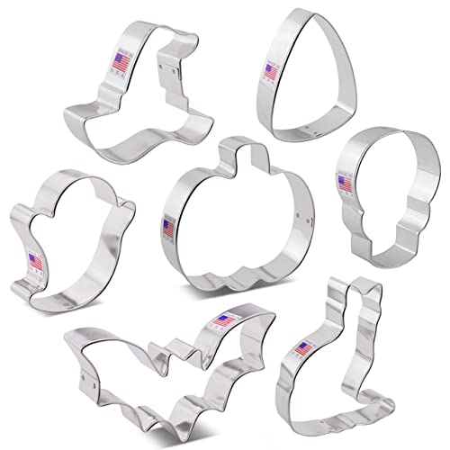 Ann Clark Halloween Cookie Cutters Set of 7 - size: 7-Piece Set