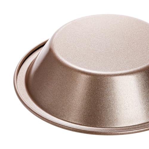 8 Pack Mini Pie Pan Set, 5 Inch Reusable Nonstick Individual Dish Pies Plate Carbon Steel Pie Tins Small Round Metal Bakeware for Baking Pot Pies, Cakes, Quiches, Tarts, Desserts, Christmas