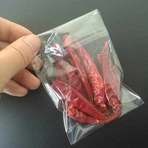 200pcs 3"x4" Clear Resealable Cellophane Bag Self Adhesive Seal - size: 3x4 Inch (Pack of 200)