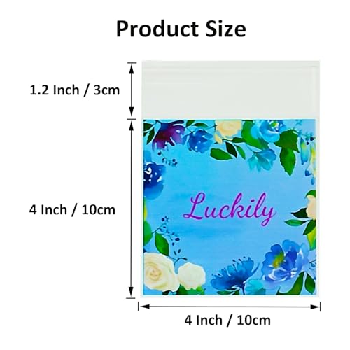 Jagrove 100PCS Cellophane Bags 4X4 Inch Clear Self Sealing Goodie Candy Cookie Snack Treat Bags for Party Supplies Bakery - color: Flower A, size: 100 Count (Pack of 1)