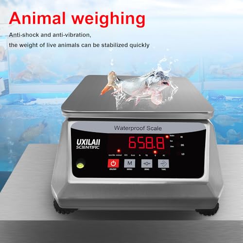 UXILAII Professional Waterproof Scale Stainless Steel Scale 110V 6kg 0.1g - size: 6kg0.1g