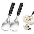 2 Pack Ice Cream Spade - Stainless Steel Flat Ice Cream Paddle, Scooper for Hard or Creamy Dessert Spade Butter Cutter