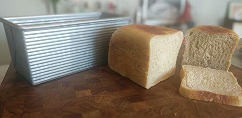 USA Pan Bakeware Pullman Loaf Pan, Large, Silver - size: 13 x 4, style: No Lid