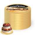 8 Inch Gold Round Cake Drum, 10-Pcs Grease-Resistant 1/2 in Thick Cake Base - color: Gold, size: 8inch/10pcs