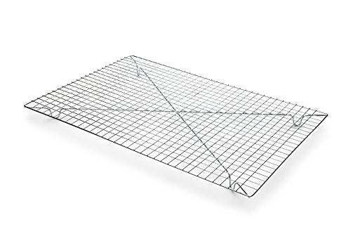 Fox Run Rectangular Cooling Rack, Iron/Chrome, 18-Inch x 12.5-Inch, Metallic - style: 12.5" x 18"