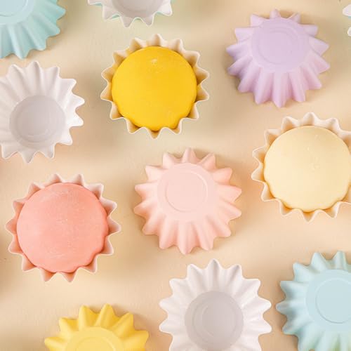100 PCS Baking Cups Cupcake Liner Flared Brioche Muffin Wrappers (Mix) - color: Mix, size: 100pcs