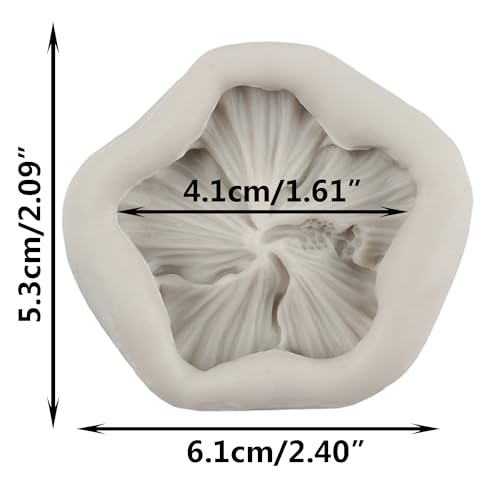 Flower Silicone Mold Hibiscus Flower Fondant Molds - color: Style X