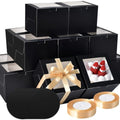 KPOSIYA 40pcs 6x6x5 In Cake Boxes with Cake Boards（20 Boxes & 20 Boards） - color: Black, size: 6x6x5 inch