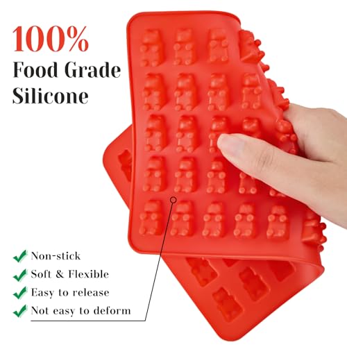 Mini Gummy Candy Silicone Molds, 5 Pcs - style: 5pcs