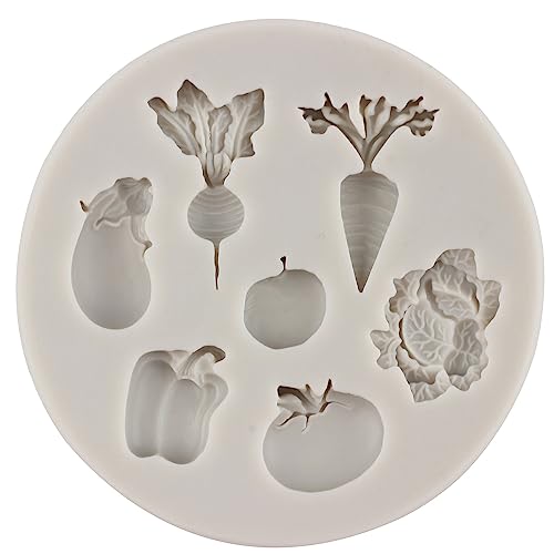 Sijiangmold Vegetable Fruit Silicone Mold Flower Leaf Fondant Mold - color: Style C