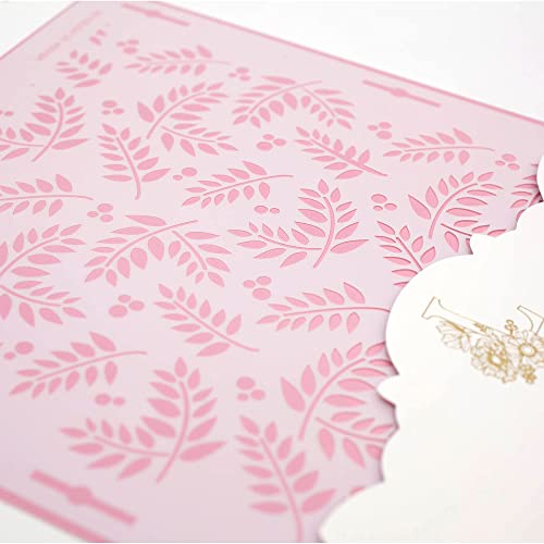 Lacupella Cake Decorating Stencil for Tall Buttercream Cake, Royal Icing, Ganache, Paint, Airbrush (VEREN) - style: VEREN