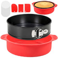 9 Inch Springform Pan Leakproof Nonstick Cheesecake Pan with Protector - size: 9 + 9.1 Inches