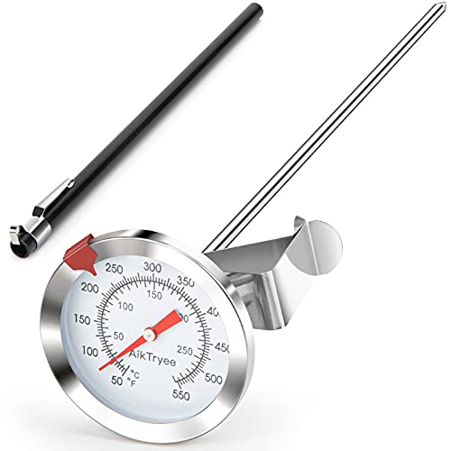 Candy Thermometer Cooking Thermometer with Instant Read Dial Meat Thermometer for Cooking Candy Deep Fry Oven by AikTryee
