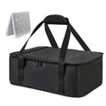 Bodaon Insulated Casserole Carrier Bag for Hot or Cold Food Transport Black - color: Black