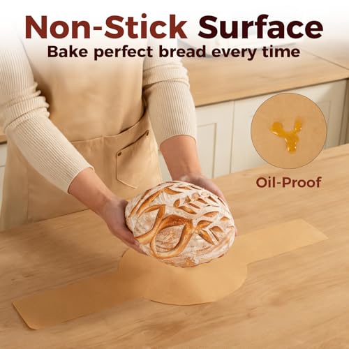 Parchment Paper Bread Sling for Dutch Oven Sourdough Baking 100 Pcs - color: 100 Pcs Round