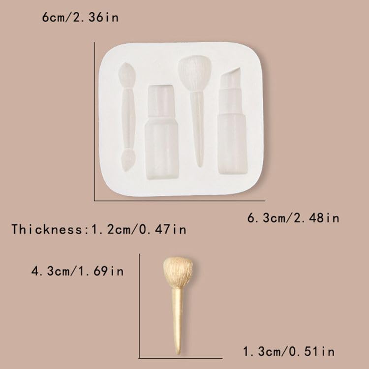 3D mini Makeup Tools Loose Powder Eye Shadow silicone molds set of 3
