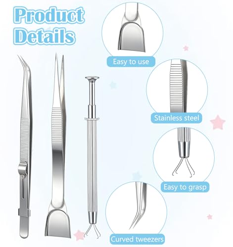 4Pcs Tweezers for Cake Decorating, Cake Decorating Tweezers