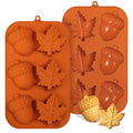 Fall Cake Molds Silicone Maple Leaf Muffin Pan Harvest Mold for Baking - size: Leaf