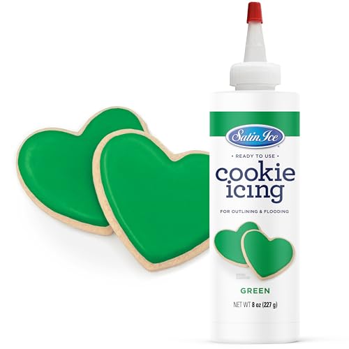 Satin Ice Green Cookie Icing - 8oz - Bottle - color: Green