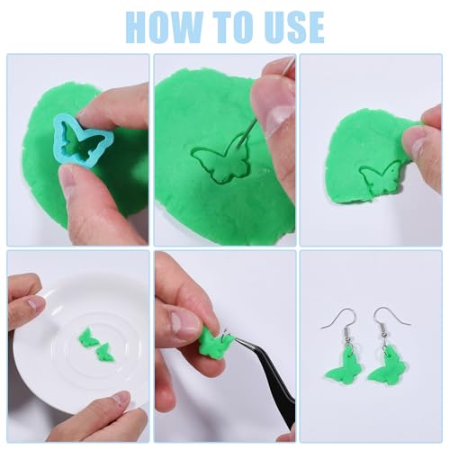 ORIGACH 18 Pcs Spring Polymer Clay Cutters Set - style: Floral & Leaf