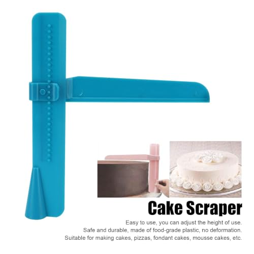 Cake Scraper, Frosting Smoother Set, Plastic Decorating Comb for Mousse Cupcake Pastry DIY Baking