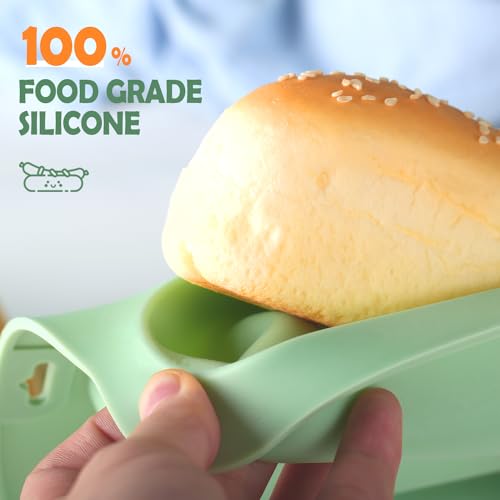 QELEG Hot Dog Bun Pan, 2 Pack