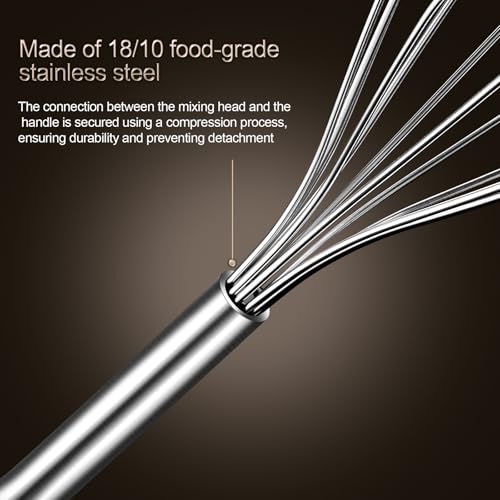 Stainless Steel Small Whisk, 10-Inch