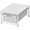 Simple Houseware Stackable Cabinet Basket Drawer Organizer, White - color: White, size: 1-Tier