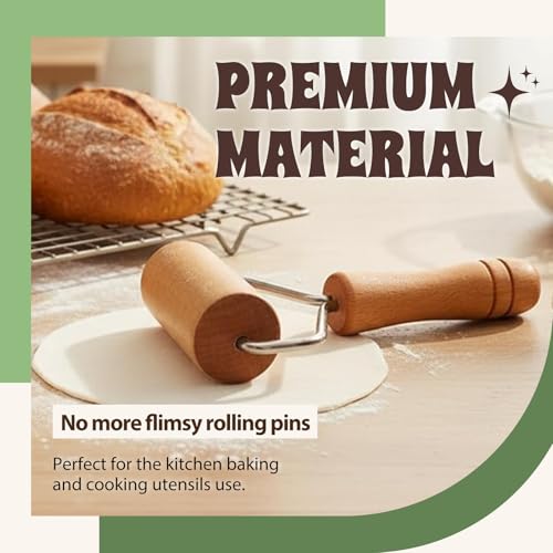 Small Wooden Rolling Pin for Baking, 7 Inch Mini Dough Roller, Non Stick Pizza Roller for Pastry Cookie Tortilla Dumpling Fondant Pie Crust Pasta (GMZ-T) - size: GMZ-T