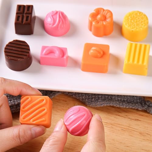 Pack of 2 Chocolate Candy Mold PC Polycarbonate Chocolate Making Mould with Scraper (Dinosaur+Multiple patterns) - color: Dinosaur+Multiple patterns