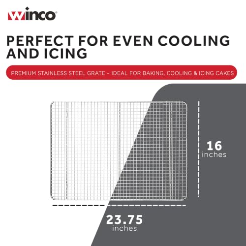Winco Full Size Full-size Stainless Steel Sheet Pan Grate