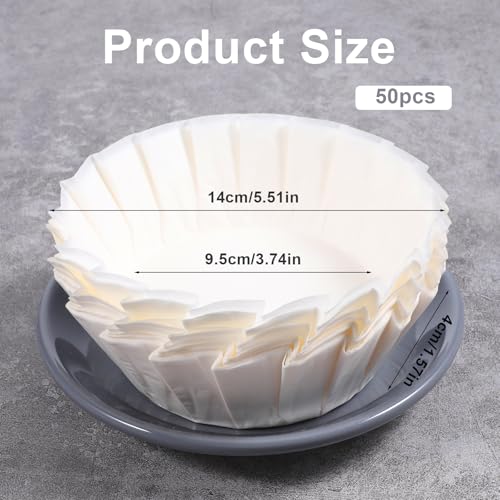50 PCS Basques Cake Paper, 4 Inch Disposable Round Parchment Liners, Non-Stick Muffin Cupcake Liners Wrappers Oil Paper for Baking Air Fryer Cheesecake Cake Pan Oven