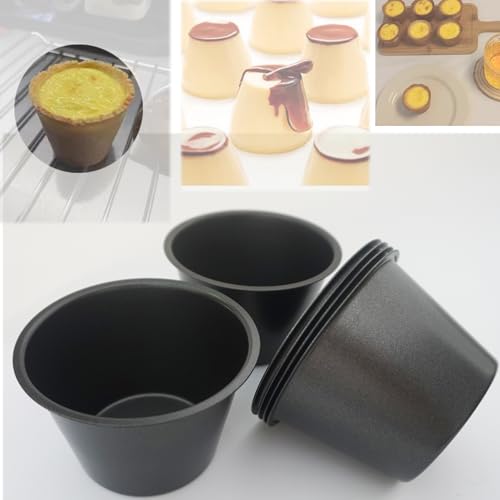 6 Pack Nonstick Popover Pans, Individual Small Yorkshire Pudding Tin - size: 3.5" x 2.2"