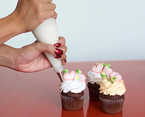 Piping Pastry Bag Pack of 100 Plastic Disposable Cream Pastry Bag Cake Icing Sugarcraft Cupcake Piping Decorating Tool For Baking Supplies (Large 15''x13.7''x9.4'') - color: Large 15''x13.7''x9.4''