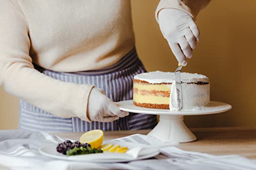 Professional Cake Decorating Tools - Stainless Steel 6.5" Offset Cake Spatula - Icing Spatulas with Wood Handle (6.5 inch) - size: 6.5 inch (Single)
