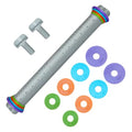 Adjustable Rolling Pin with Thickness Rings, Silicone Dough Roller