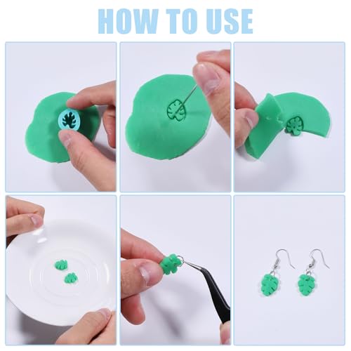 ORIGACH 14 Pcs Monstera Leaves Clay Cutters Set - style: Monstera Leaves