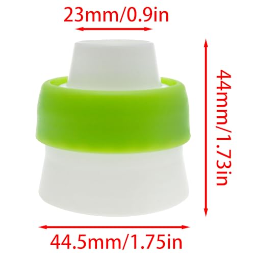 -Baking Russian Decorating Tip Special Tool Single-Hole Three-Hole Converter Head (Green）-4PCS, 4.5x2cm, DF-*FG256H41