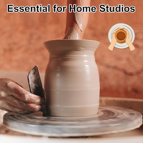 PATIKIL Turntable Sculpting Wheel, 4 Inch Dia Pottery Clay Rotation Turn Table Double Sided for Cake Decorating Paint Spraying Painting Crafting Projects - size: 4"