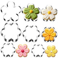 8 Pcs Flower Cookie Cutter Set Floral Shaped Cookie-Cutter Mold for Cake Decoration Birthday Gifts